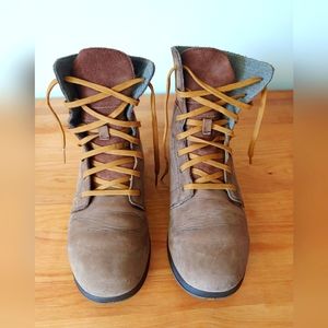 Chaco Natilly Leather Boots, Brown Size 7